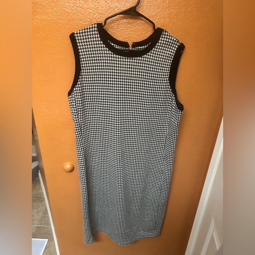Houndstooth Sleeveless Dress by Ralph Lauren